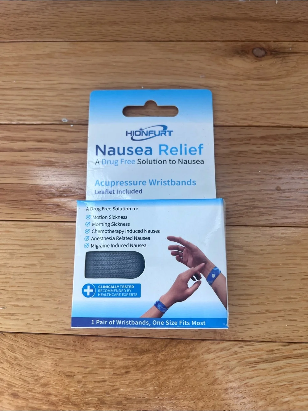 Nausea Relief Acupressure Wristbands - Drug Free Motion Sickness Aid